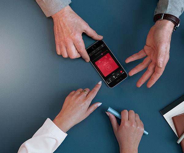 App advies op tafel